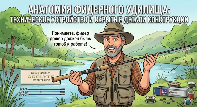 Как устроено фидерное удилище
