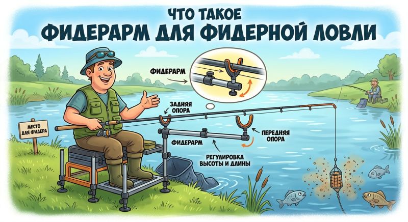 Что такое фидерарм для рыбалки: зачем он нужен и как выбрать