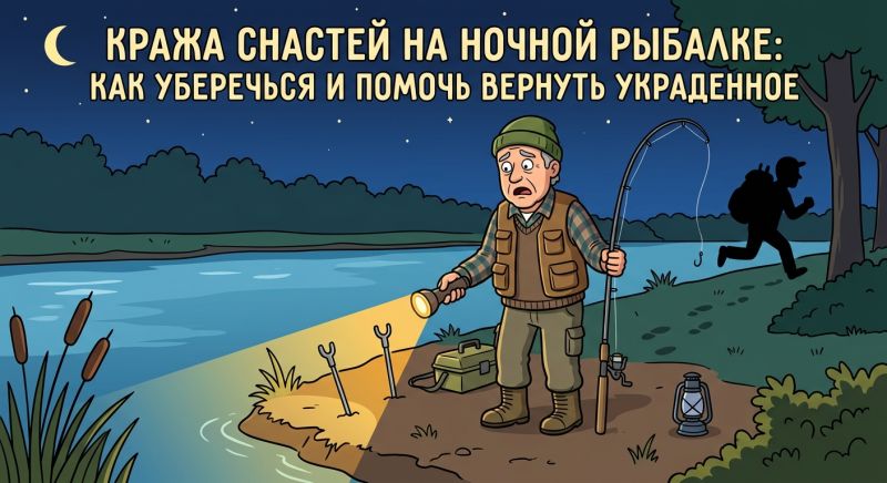 Кража снастей на ночной рыбалке: как уберечься и помочь вернуть украденное