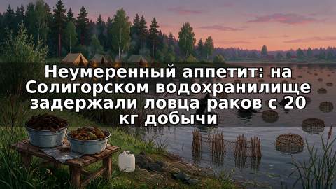 Неумеренный аппетит: на Солигорском водохранилище задержали ловца раков с 20 кг добычи