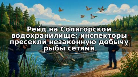 Рейд на Солигорском водохранилище: инспекторы пресекли незаконную добычу рыбы сетями