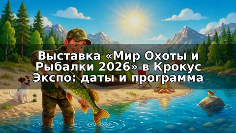 Выставка «Мир Охоты и Рыбалки 2026» в Крокус Экспо: даты и программа