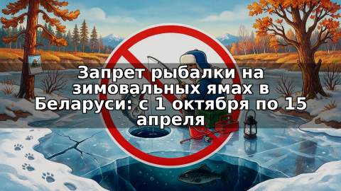 Запрет рыбалки на зимовальных ямах в Беларуси: с 1 октября по 15 апреля