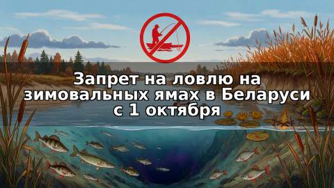 Запрет на ловлю на зимовальных ямах в Беларуси с 1 октября